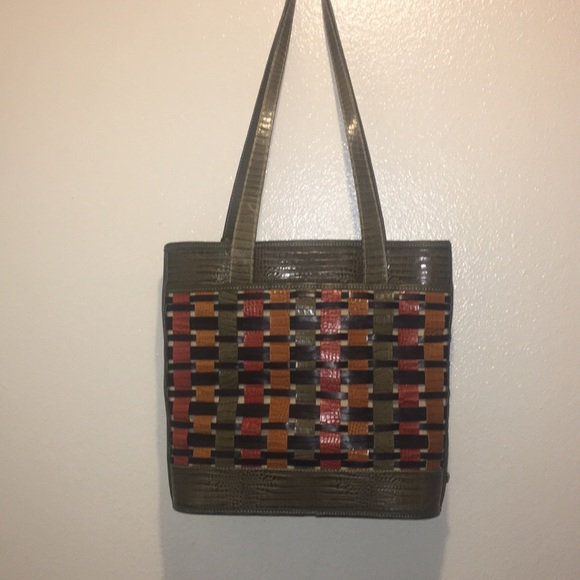 Brighton Collection 2000 Woven Leather purse - Picture 2 of 6